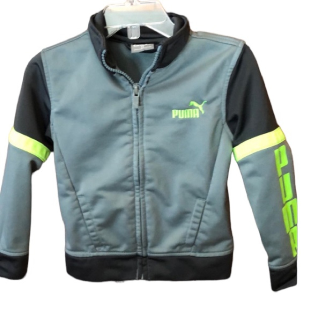Puma zip up athletic jacket size 2 boys spring